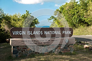 Virgin Islands National Park Sign