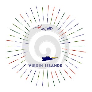 Virgin Islands sunburst badge.
