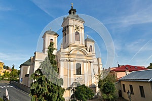 Virgin Mary church in Banska Stiavnica, Slovakia.