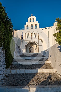 Virgin Mary church in Pyrgos town, Santorini