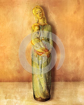 Virgin Mary holding Baby Jesus