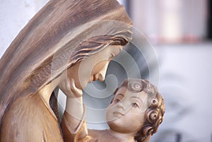 Virgin Mary and Jesus photo