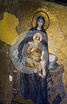 Virgin Mary and Jesus photo