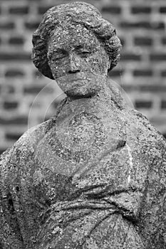 Virgin Mary outside the Saint Amandus church, Oostakker, Ghent, Belgium.