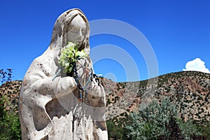 Virgin Mary at Santuario de Chimayo, New Mexico photo