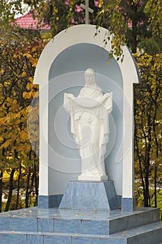 Virgin Mary Sculpture in Khmilnyk