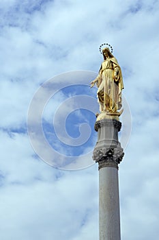 Virgin Mary statue