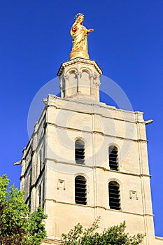 Virgin Mary statue in Avignon, France