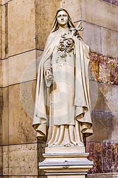 Virgin Mary Statue Cathedral Saint Mary Mejor Basilica Marseille France photo