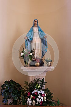 Virgin Mary statue