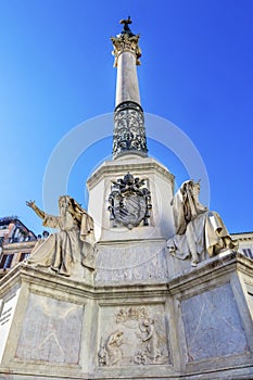 Virgin Mary Statue Immaculate Conception Column Rome Italy