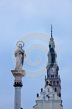 Virgin Mary statue at Jasna Gora monastery