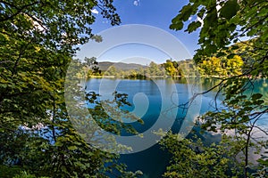 Virgin nature of Plitvice lakes national park, Croatia