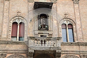 Virgin in Piazza Porta di Ravegnana Square, Bologna photo