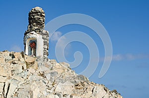 Virgin of Pilon de Azucar in Guajira Colombia. Travel concept.