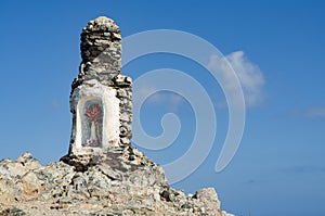 Virgin of Pilon de Azucar in Guajira Colombia. Travel concept