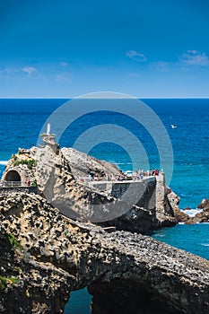 Virgin Rock in the Bay of Biarritz