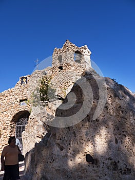 Virgin of the Rock Church in Mijasone of the most beautiful 'white' villages of the Southern Spain area called Andalucia.