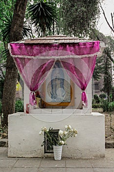Virgin sanctuary La Lupita in Mexico