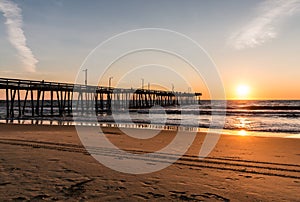 Virginia Beach Boardwalk Fishing Pier at Dawn