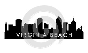 Virginia Beach skyline silhouette.