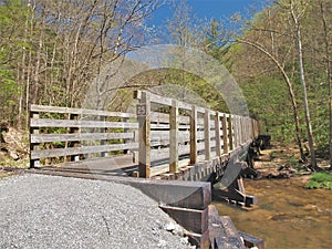 Virginia Creeper Trail Wooden Trestle