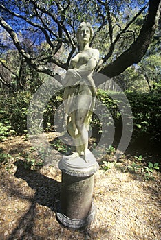 The Virginia Dare Statue at Elizabethan Gardens, Roanoke Island, NC photo