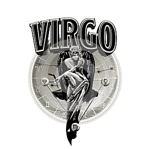 Virgo zodiac sign. Astrology photo