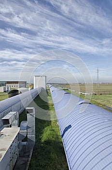 The Virgo interferometer west gallery