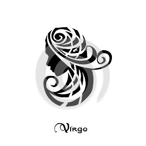 Virgo Zodiac Sign tattoo style