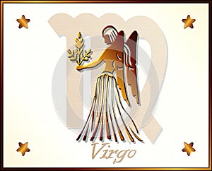 Virgo zodiac star sign photo