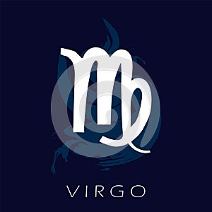 Virgo zodiac symbol. Predicting the future with the signs of the zodiac. photo