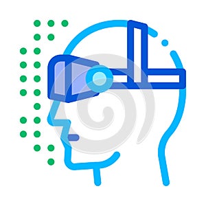 Virtual Artificial Intelligence Vector Sign Icon