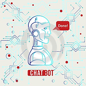 Virtual Assistance mobile applications. Chatting software, application chatbot