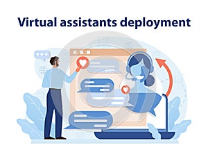 Virtual Assistant Deployment. Efficient integration