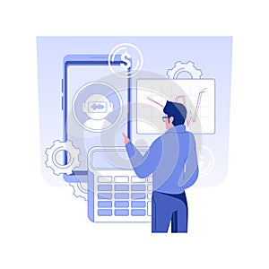 Virtual Assistant isolated concept vector illustration.