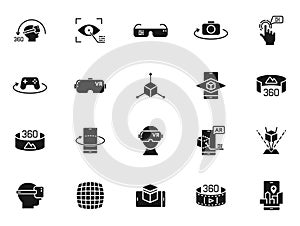 Virtual and augmented reality vector icons