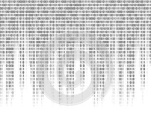 Virtual computer binary code abstract background