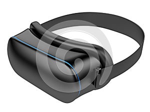 Virtual 3d reality black goggles