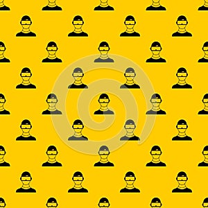 Virtual 3d reality goggles pattern vector