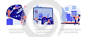 Virtual environment architecture vector concept metaphors