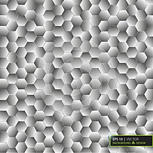 Virtual futuristic user interface of hexes. Vector illustration.