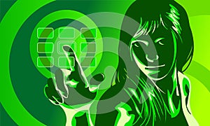 Virtual Girl Green