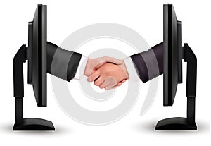 Virtual handshake Internet working concept