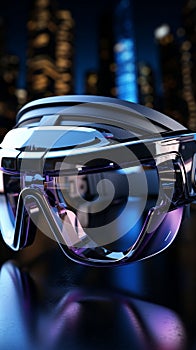 Virtual horizon ARVR glasses set against a tech