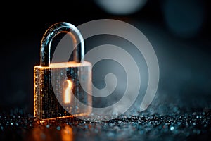 Virtual Interface Data Privacy Digital Lock Screen