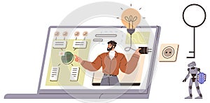 Virtual Learning Concept with Innovative Ideas and Digital Tools in an Online Environment