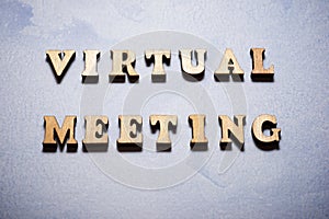 Virtual meeting text