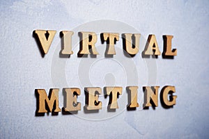 Virtual meeting text