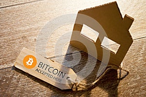 Virtual money Bitcoin cryptocurrency - Bitcoins accepted here